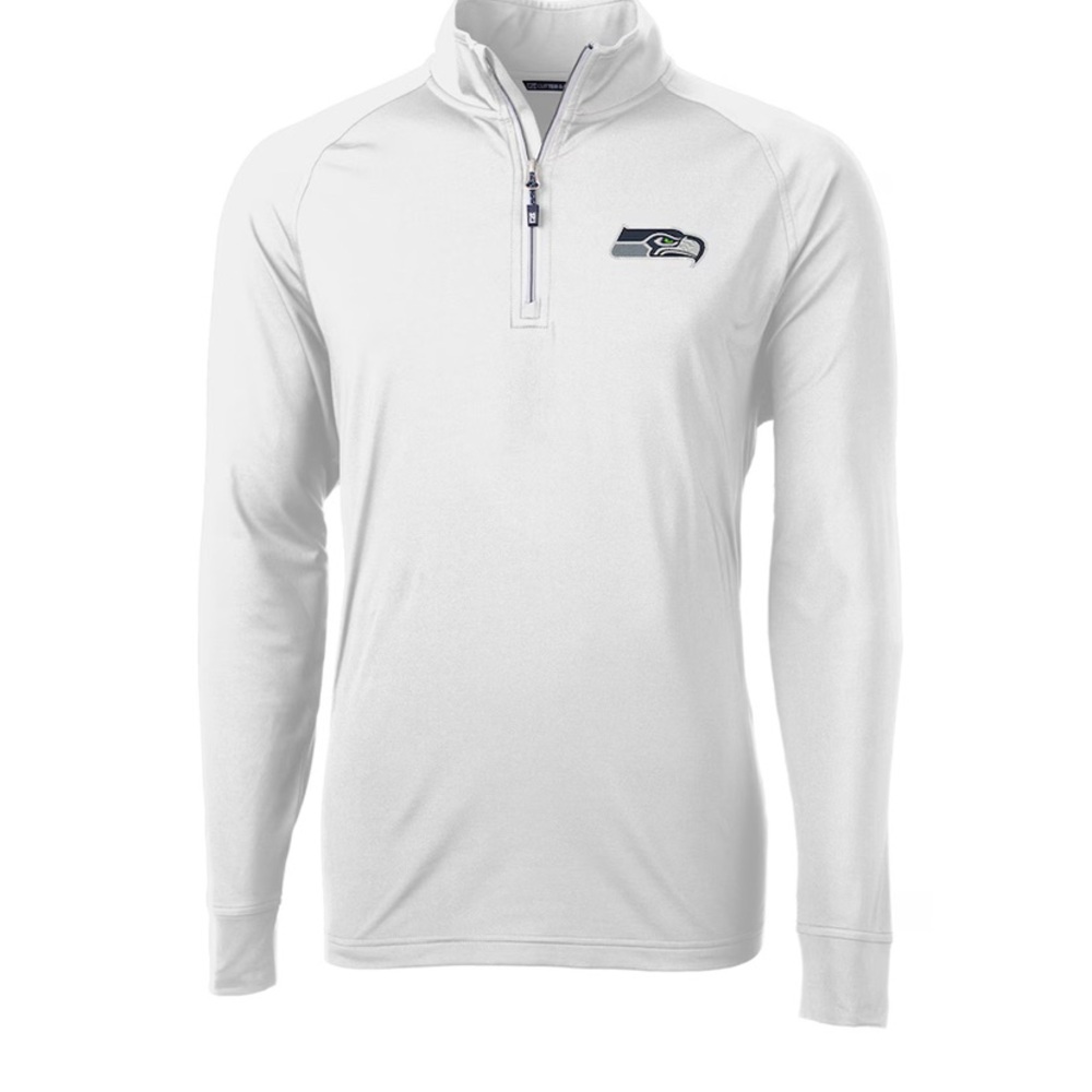 Nike White Golf Pullover Seahawks